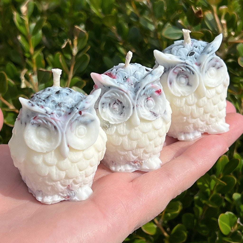 SPECIAL EDITION Hecate Offering Ritual Owl Crystal Candles | Dark Moon Queen Goddess Hekate Witchcraft Altar Spell Magic Deity Intention