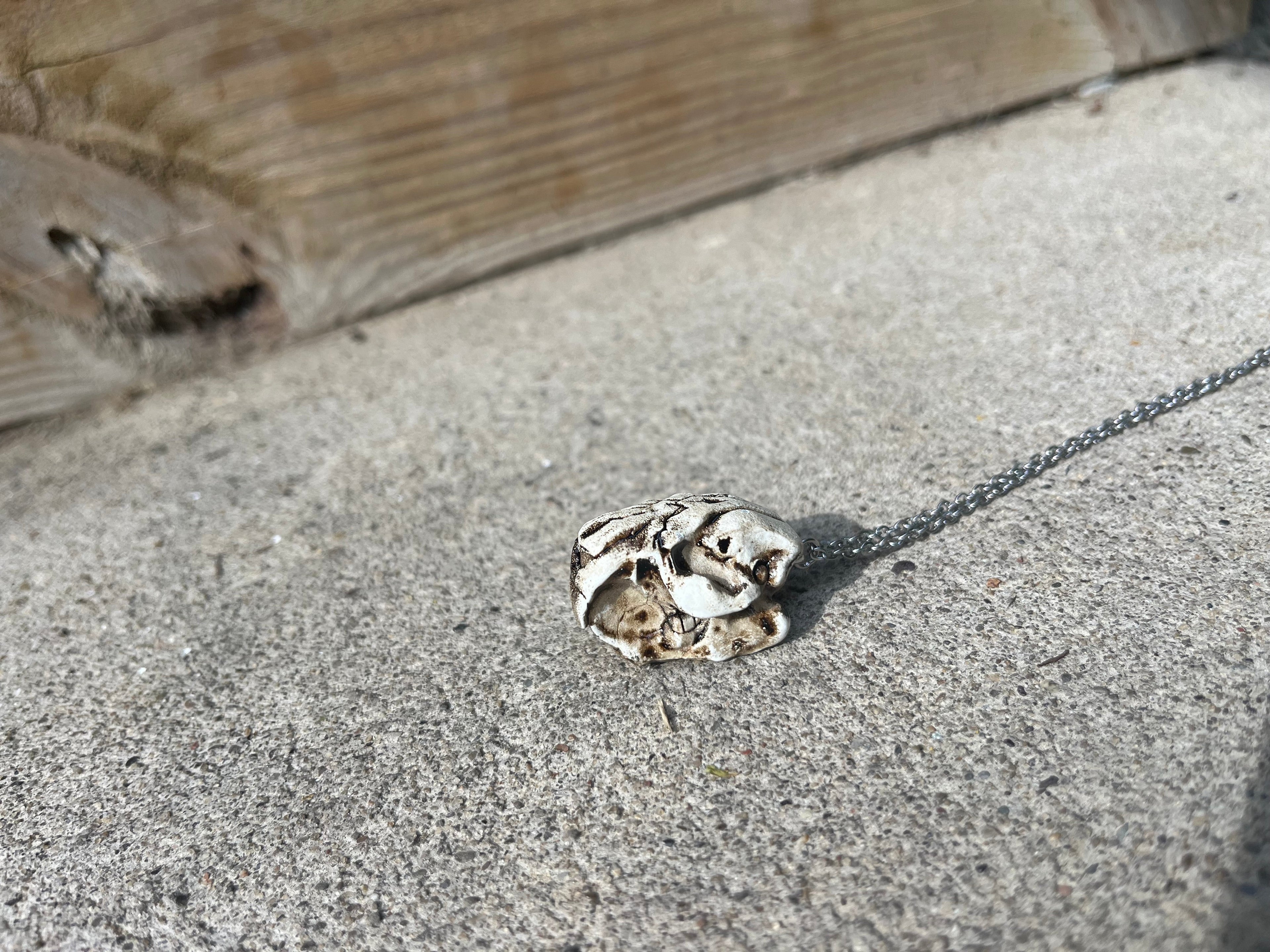 Miniature Resin Skull Necklace