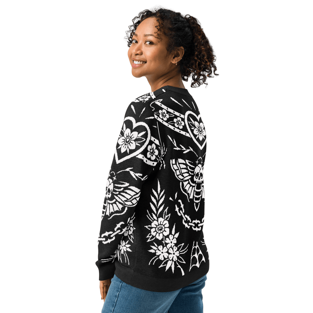 Old School Ink Knit Crewneck Sweater